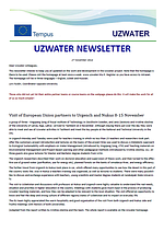 Uzwater Newsletter November 2014 (in English)